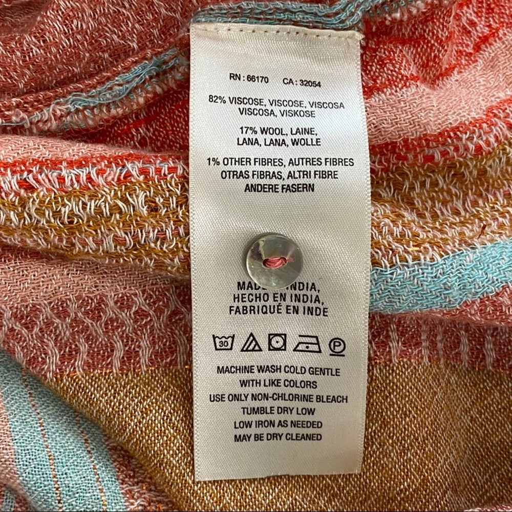 Anthropologie Maeve Calipatria Stripe Button Top - Picture 7 of 7